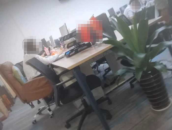 ▲记者卧底助贷公司的办公环境