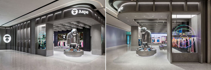图注：AAPE上海旗舰店商场入口