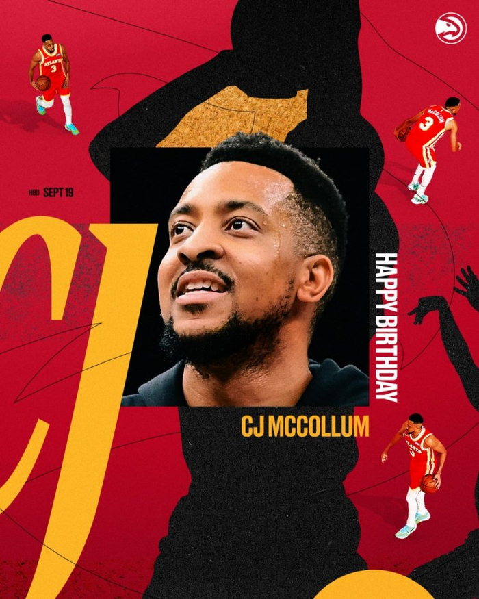 真挚的祝福！老鹰官方社媒祝CJ·麦科勒姆35岁生日快乐！🎂