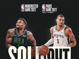 100万人有购票意向！NBA官方：马刺VS鹈鹕的巴黎和曼城赛门票售罄