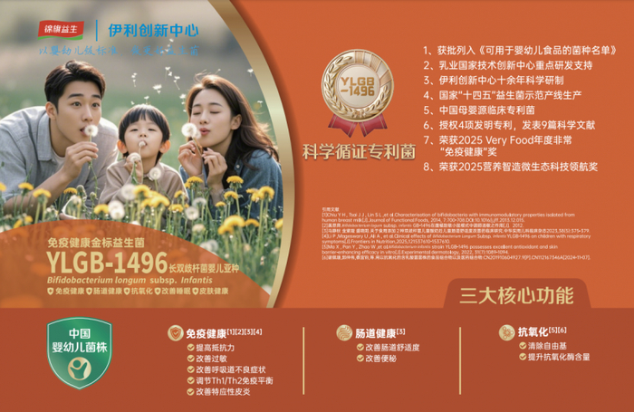 ▲长双歧杆菌婴儿亚种YLGB-1496菌株介绍