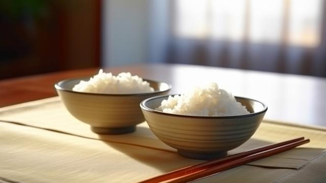 笪曦 设计 / 大米 米饭 粮食 吃饭 筷子 食品 AI作图