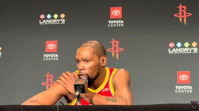 打湖人距离复出有多接近？KD：打不了 我在场上来回跑动都很困难