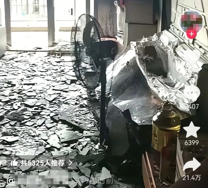 邻居在短视频平台发布视频。图源：泉州消防