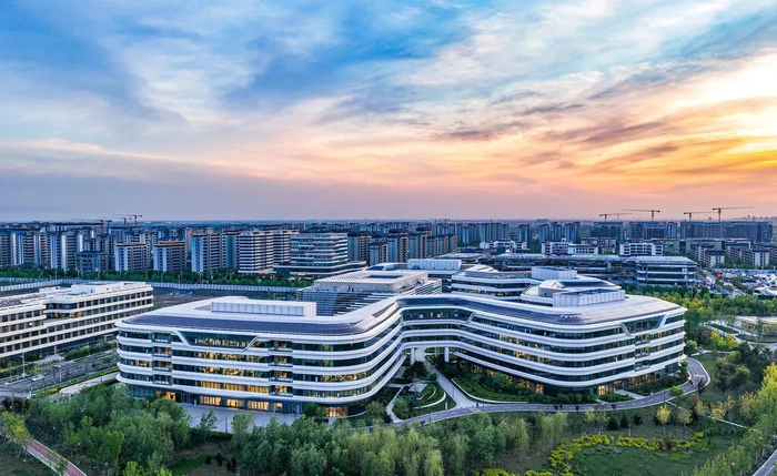 图为位于雄安新区启动区的中国星网总部。陈世豪 摄