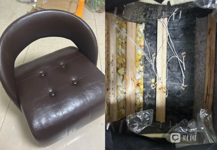 东方甄选直播推荐的网红溜溜凳被指内部采用劣质材料 受访者供图