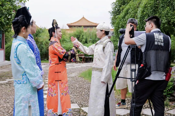 短剧体验拍摄现场/受访者供图