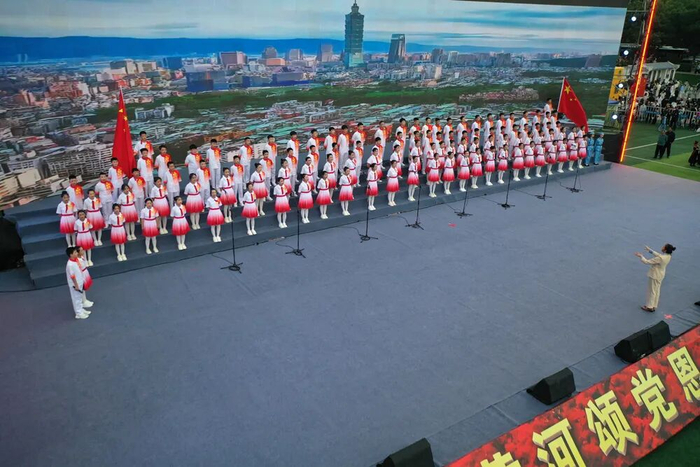 图为中川乡五一中心学校代表队参加合唱比赛。