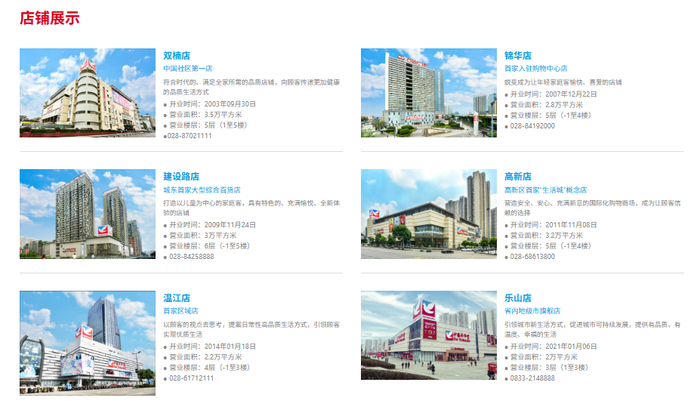▲成都伊藤旗下门店