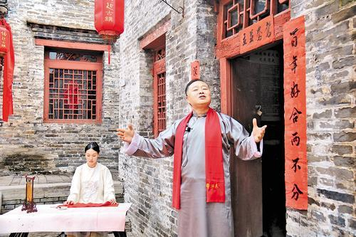     9月25日，武安市伯延咖啡小镇，《商帮归来》演出现场。武安市融媒体中心供图