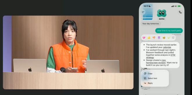 OpenAI DevDay dots演示环节，图/OpenAI
