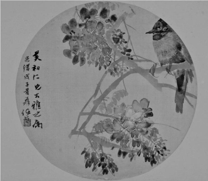         花鸟图，任颐，清代。 旅顺博物馆供图