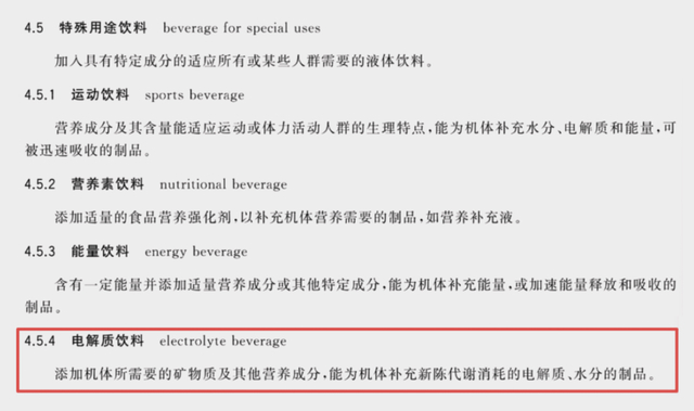 来源：《饮料通则》（GB/T 10789-2015） 