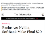 填充 AI 资金弹药：曝 OpenAI 融资再落袋 200 亿美元，英伟达、软银和亚马逊已出资约 90%