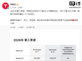 特斯拉 2026 年第三季度交付超 48.6 万辆，同比下降 2%