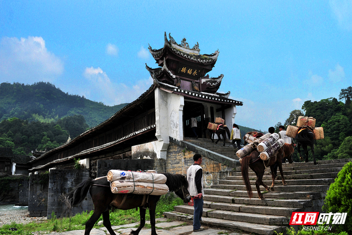 安化茶马古道风景区。