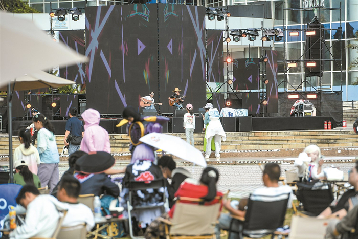草地音乐会。 本组图片记者王俊星摄
