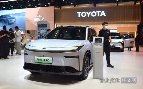 丰田将在中国率先投产新一代EV，日本零部件企业却迟迟难以打入供应链（图为丰田目前在中国市场上市的EV）