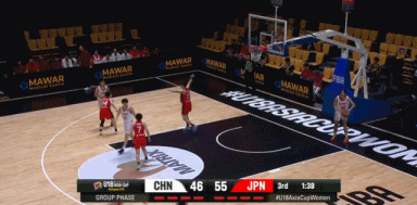 很关键的7-0！李沅珊两罚+三分&陈语欣两罚 中国U18女篮追到差2分