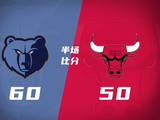 半场战报-灰熊60-50公牛 杰罗姆16分 布泽尔10+4+3 米勒10+8