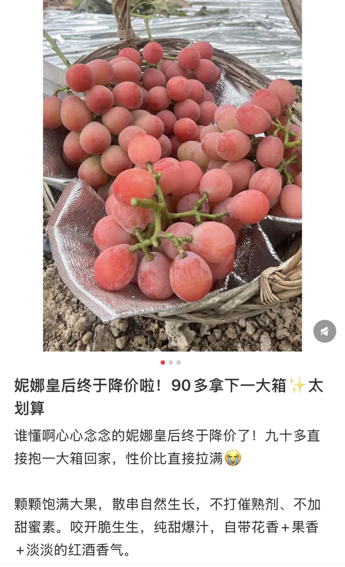 某社交平台上，网友直呼今年价格降了。