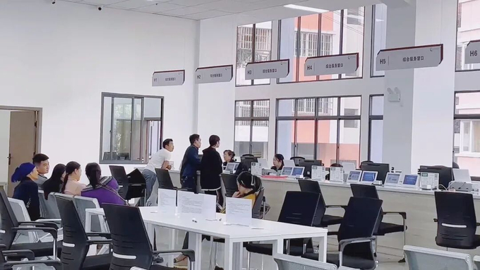 △个旧市政务服务大厅（资料图）