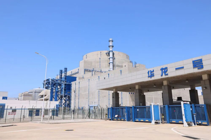 2025年5月14日拍摄的“华龙一号”全球首堆外景