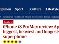 外媒评测iPhone 18 Pro Max：苹果史上最大、最重、续航最长的“超级”手机