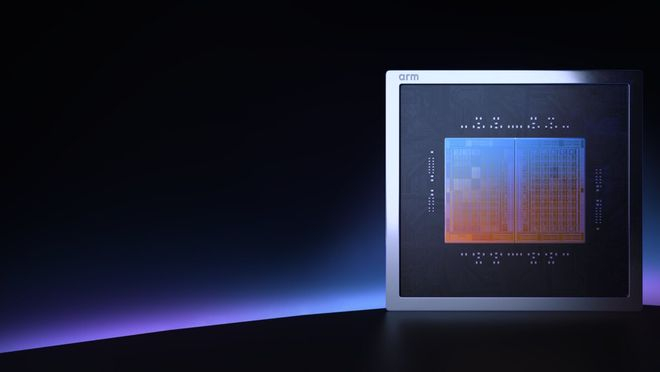 Arm首款自主设计的数据中心芯片AGI CPU，图源：Arm
