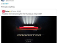 特斯拉(TSLA.US)Roadster发布会定档周四 马斯克表态“时机就是一切”再添悬念