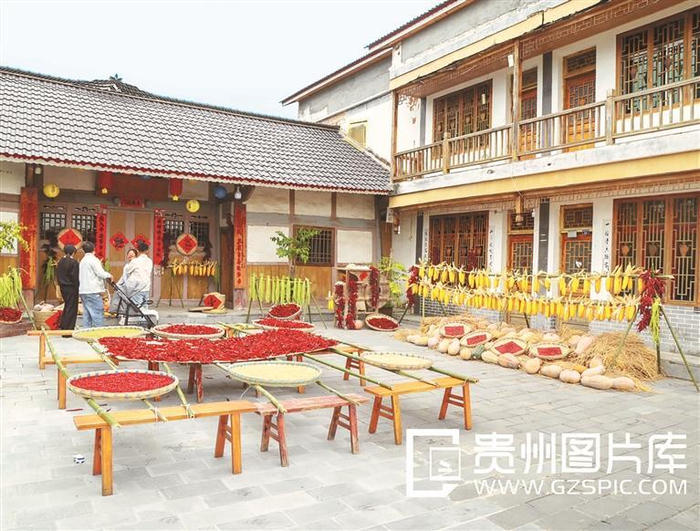 遵义市播州区花茂村的整洁庭院。李仁军 摄