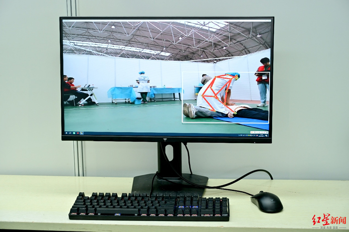 ▲首次引入AI人体姿态识别技术用于心肺复苏（CPR）实操辅助监测