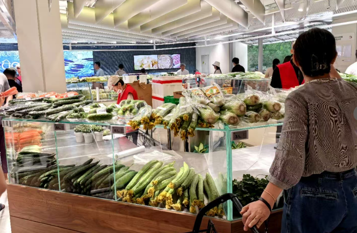 颇具东北风格的蔬菜区