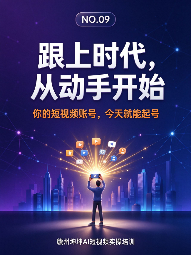 图5 跟上时代，从动手开始——你的短视频账号，今天就能起号