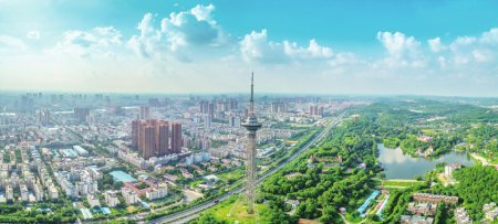 俯瞰德阳市区。德阳市委宣传部供图