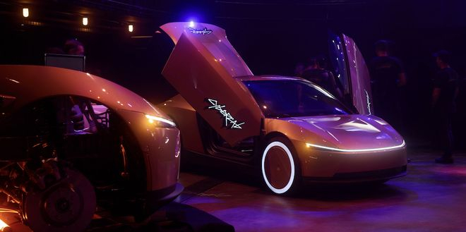 ▲特斯拉用于Robotaxi业务的车辆Cybercab