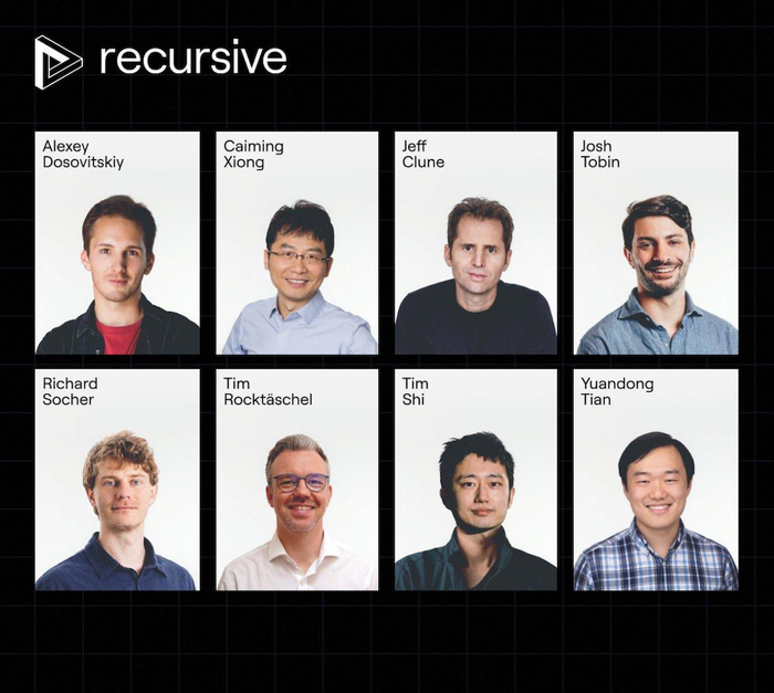 ▲Recursive Superintelligence八位联合创始人，图源：Recursive