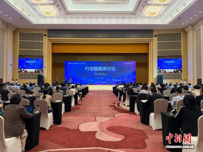 图为行业智能体论坛现场。中新网记者 钟旖 摄