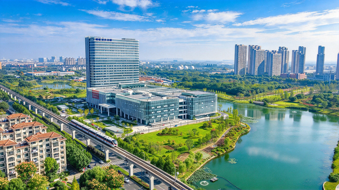   图为蜻蜓湖科技园外景。（芜湖经开区供图）