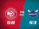 半场战报-老鹰领先黄蜂25分 阿隆·维金斯15分 里德15+5