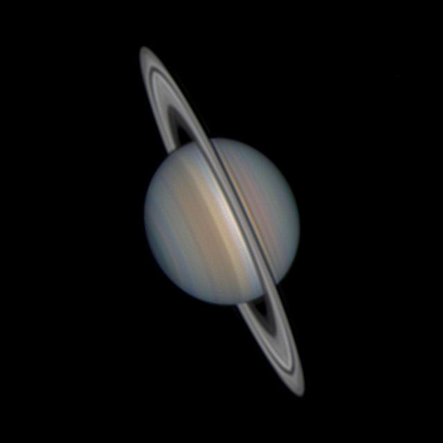 这是2026年10月18日在广东省中山市三角镇拍摄的土星。新华社发 （汉玲 摄）