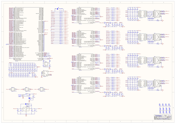 FCE1100（EtherCAT）与FCP1140（PHY）四口交换机原理图