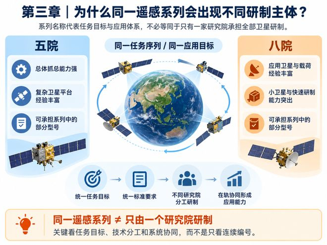 图1｜三次任务一览：同一型火箭、同一发射场，两家研制院接力承担不同星次。