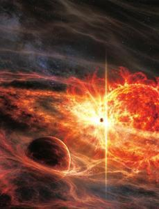 恒星吞噬行星效果图。新华社发
