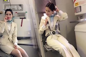 痴迷篮球的美女空姐