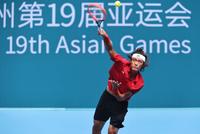 张之臻决赛2-0击败绵贯阳介 夺亚运会男单金牌