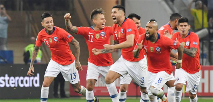 美洲杯-智利点球5-4淘汰哥伦比亚