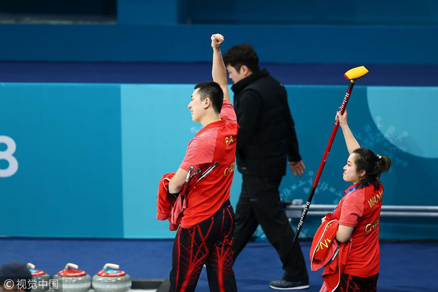 中国混双组合告别平昌冬奥赛场