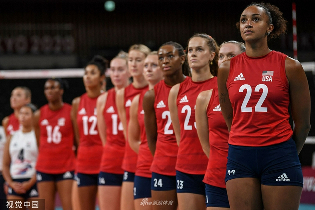 美国女排大胜巴西夺金 金牌数反超中国