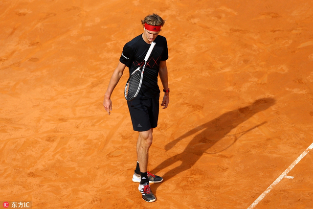 罗马赛纳达尔2-1兹维列夫夺冠